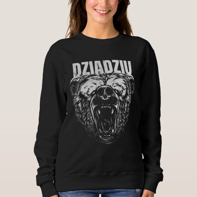 Sweatshirt Dziadziu Bear Polish Grandpa (Devant)