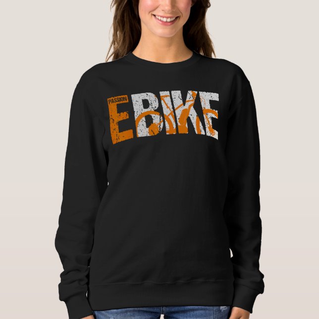 Sweatshirt E-Bike Electric Bicycle Pedelec Cadeau (Devant)