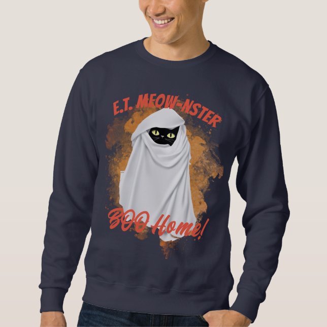 Sweatshirt E.T. Boo Accueil, Spoof de cinéma Halloween (Devant)