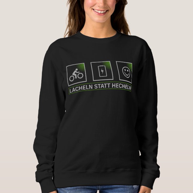 Sweatshirt E Vélo Smile Plutôt Que De Paner Ebike Dire Vélo (Devant)