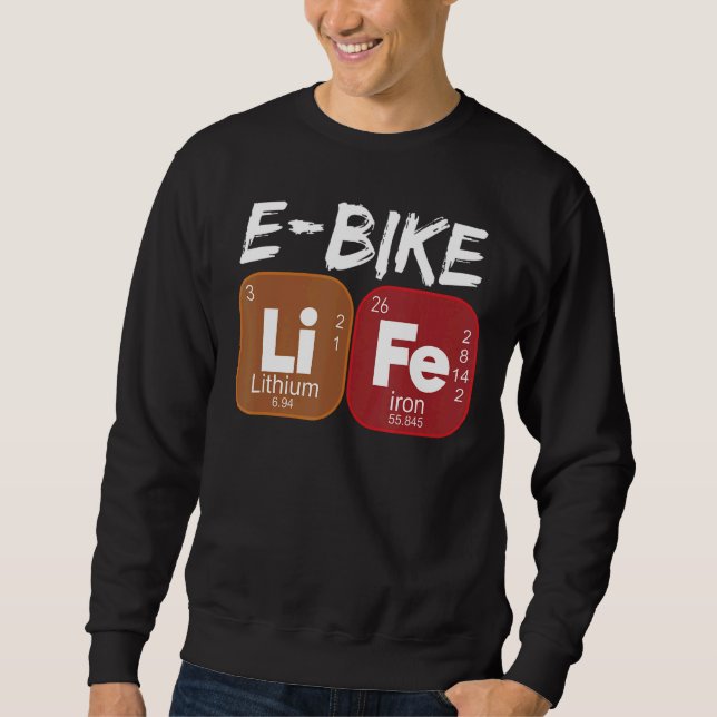Sweatshirt E Vélo Vie Périodique Tableau Électricité Vélos 1 (Devant)