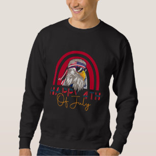 Sweatshirt Eagle Mullet 4 juillet États-Unis drapeau américai