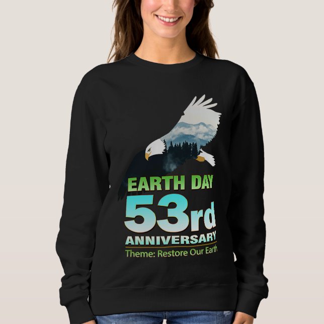 Sweatshirt Earth Day Eco Friendly Apparel for Pro Environment (Devant)