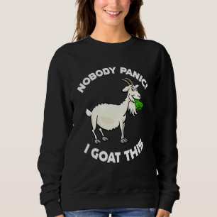Sweatshirt Easily Distracted by Goats Retro Vintage Funny Goa