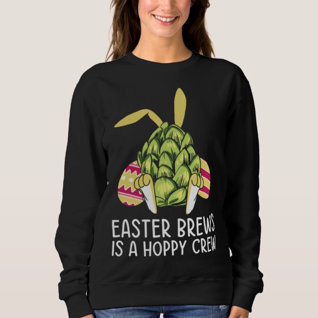 Sweatshirt Easter Bunny Beer Drinking Rabbit 1 (Devant)