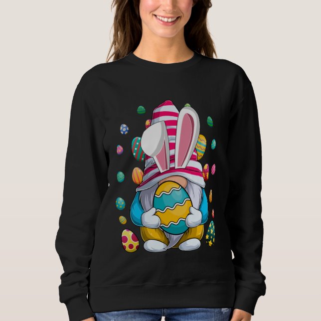 Sweatshirt Easter Bunny Spring Gnome Easter Egg Hunting And B (Devant)