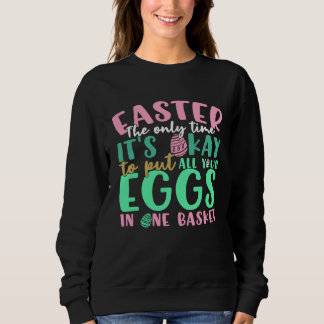 Sweatshirt Easter Holidays in April for Youngsters Kids Cute 