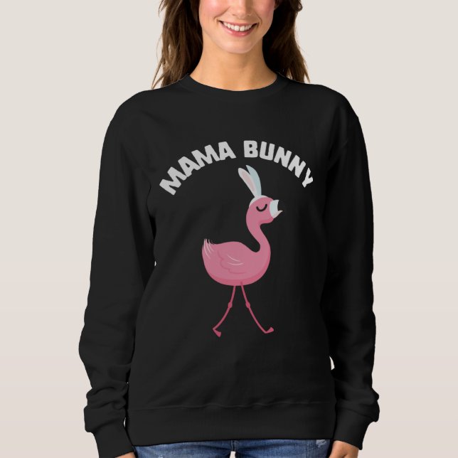 Sweatshirt Easter Mama Bunny Flamingo Mm Grandma Bunny Kids (Devant)