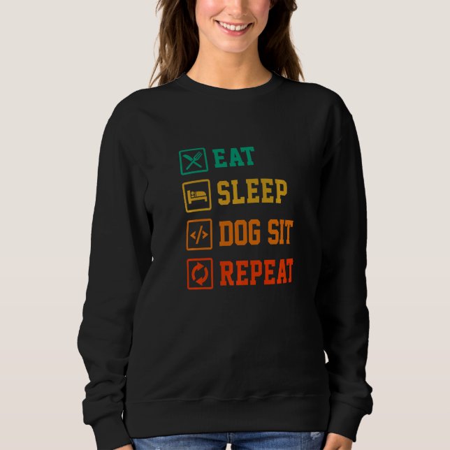 Sweatshirt Eat Sleep Code Repeat Coder Programmer Logiciel De (Devant)