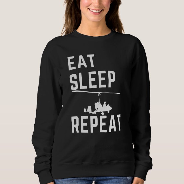Sweatshirt Eat Sleep Gyrocopter Repea  Tragus Wrench Gyrocopt (Devant)