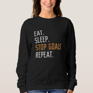 Sweatshirt Eat Sleep Stop Buts Répéter