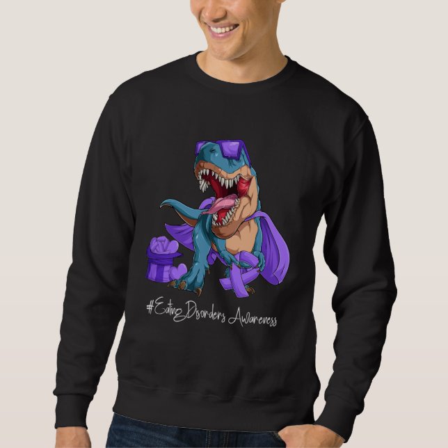 Sweatshirt Eating Disorders Awareness Month Purple Ribbon Tre (Devant)