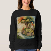 EAU COULEUR ART D'UNE RIVIÈRE UNE FILLE ET UNE MAI