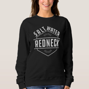Sweatshirt Eau salée Crabbing bateau à cou rouge