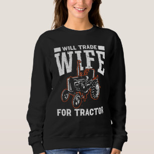 Sweatshirt Échangera femme tracteur agriculteur agriculture