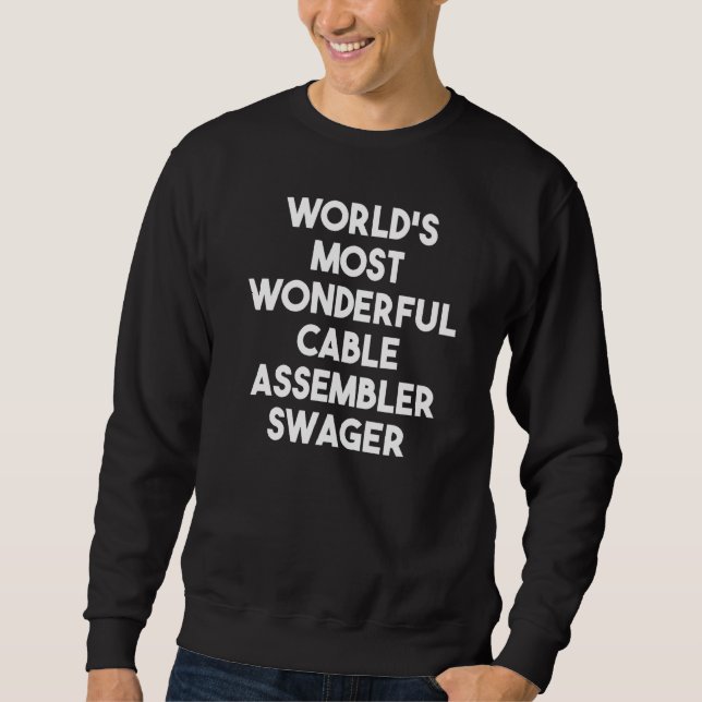 Sweatshirt Échangeur de câblodistribution le plus merveilleux (Devant)