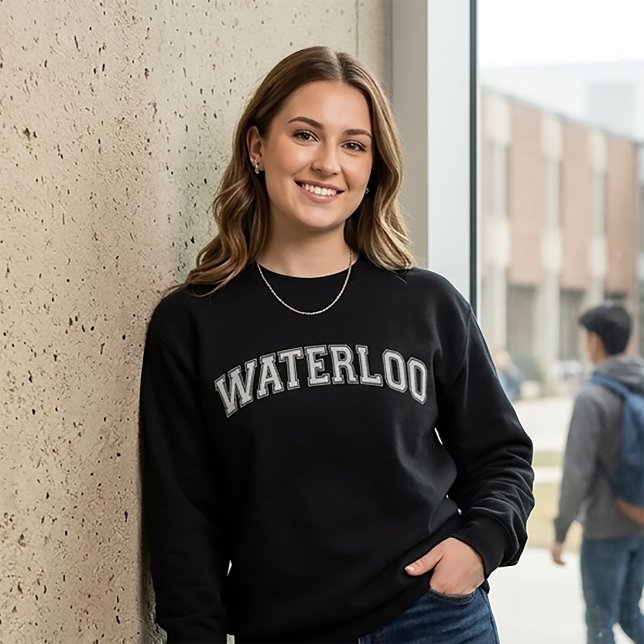 Sweatshirt Écharpe de style universitaire WATERLOO Amérique C (Créateur téléchargé)
