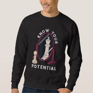 Sweatshirt Échecs Connaissez votre King Pion Che Che