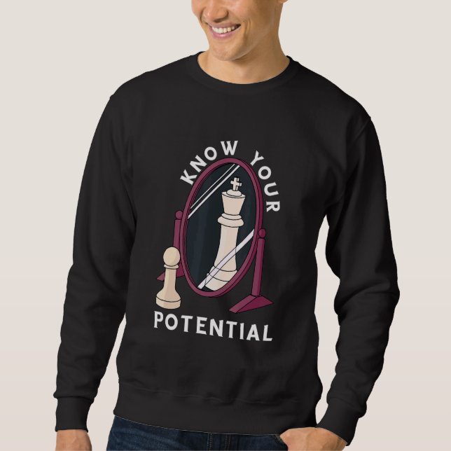 Sweatshirt Échecs Connaissez votre King Pion Che Che (Devant)