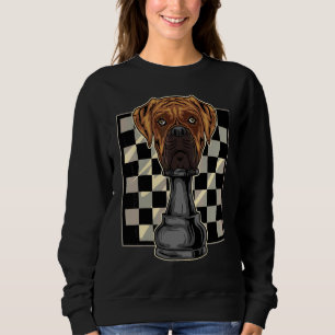 Sweatshirt Échecs de chien de boxe