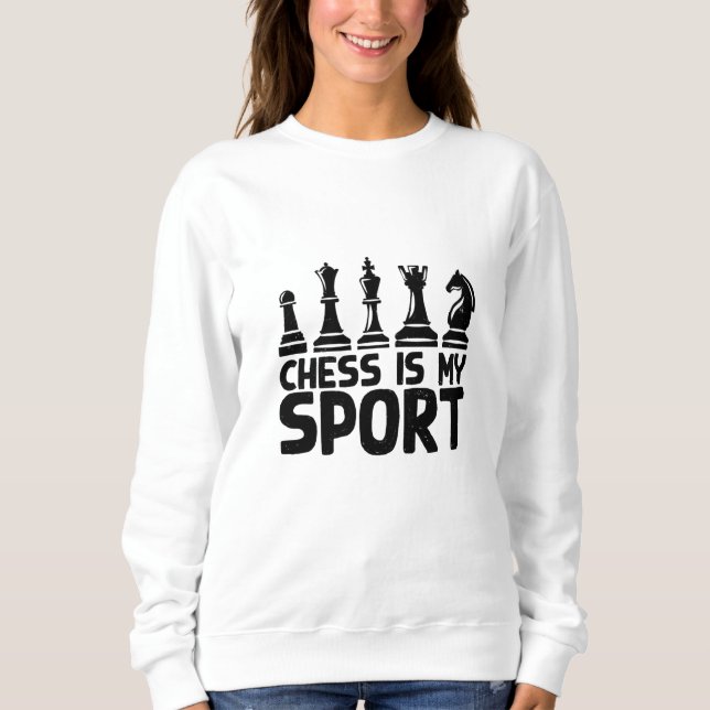 Sweatshirt Échecs - Échecs Est Mon Sport (Devant)