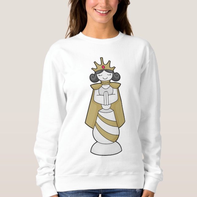 Sweatshirt Échecs Queen Crown Chess (Devant)