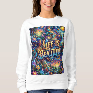 Sweatshirt Échos Éthérés : Là où le Cosmos rencontre l'Âme