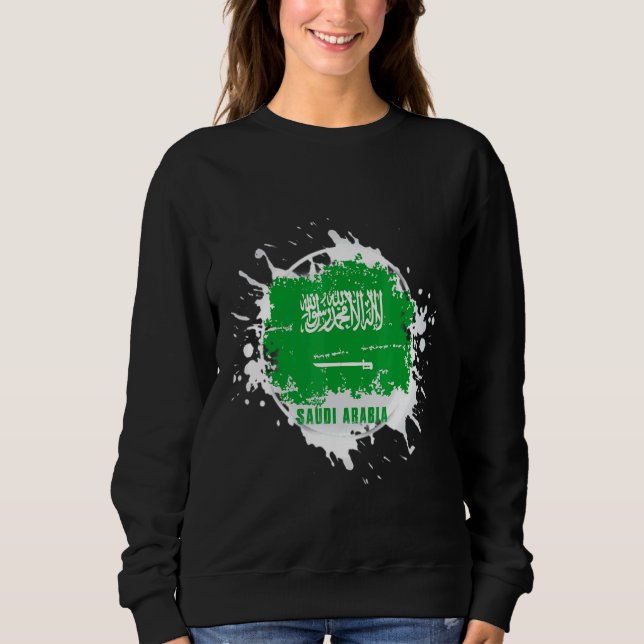Sweatshirt Éclaboussure d'Arabie saoudite (Devant)