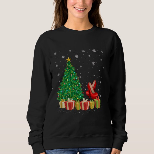 Sweatshirt Éclairage de l'arbre de Noël de Noël de Noël de No (Devant)