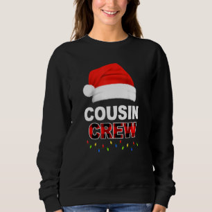 Sweatshirt Éclairage de Noël de l'équipage du cousin Noël Noë