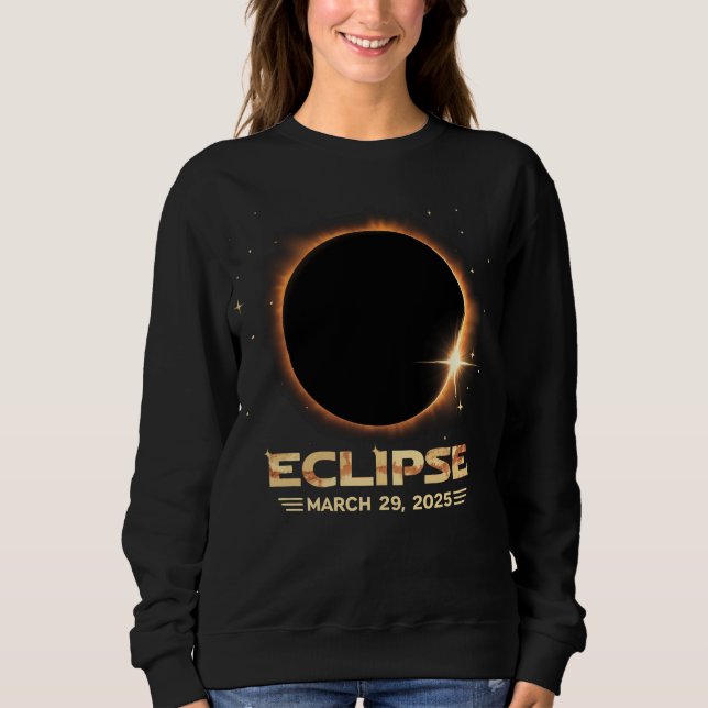 Sweatshirt Eclipse 2025 Amateurs d'astronomie Cool Solar Ecli (Devant)