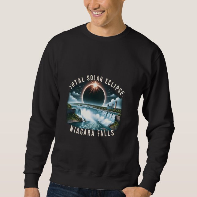 Sweatshirt Éclipse solaire de Niagara Falls Total Éclipse sol (Devant)