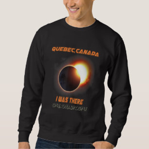 Sweatshirt Éclipse solaire totale 2024 Québec Canada 1