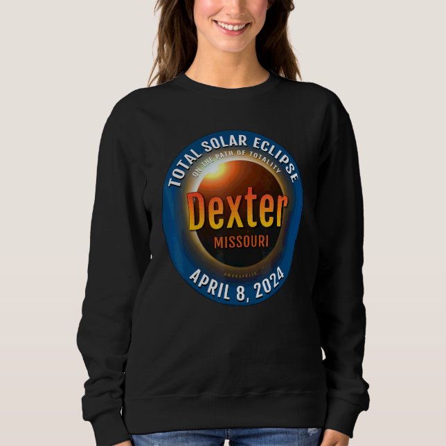Sweatshirt Éclipse solaire totale de Dexter Missouri 2024 3 (Devant)