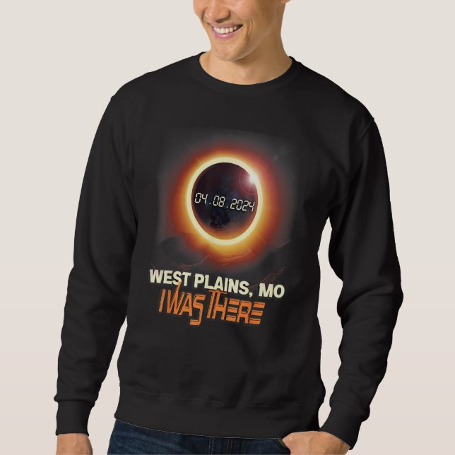 Sweatshirt Éclipse solaire totale West Plains Missouri (Devant)