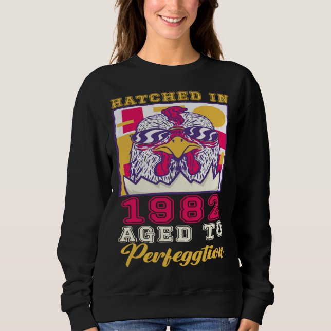 Sweatshirt Éclos en 1982 Vieilli à la perfection (Devant)