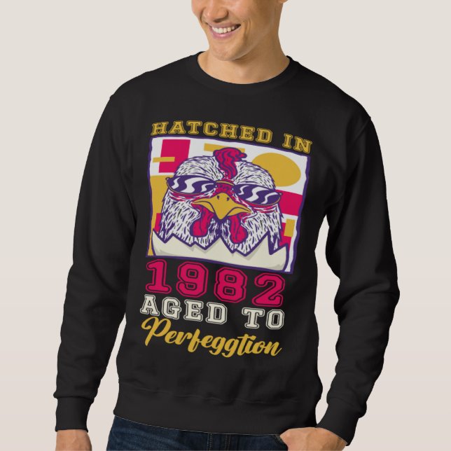 Sweatshirt Éclos en 1982 Vieilli à la perfection (Devant)