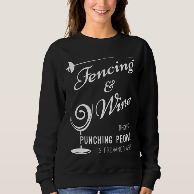 Sweatshirt Écluse Et Bouchon Vin (Devant)