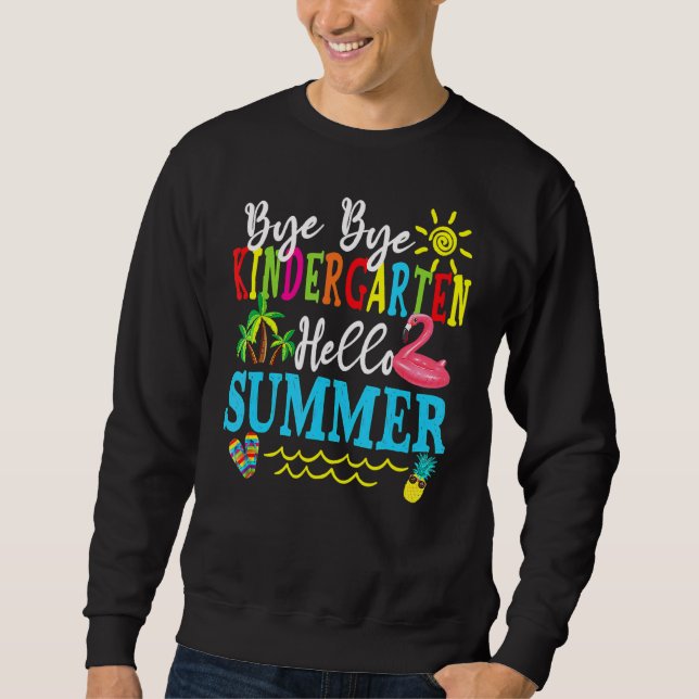 Sweatshirt École Bye jardin d'enfants Bonjour été (Devant)