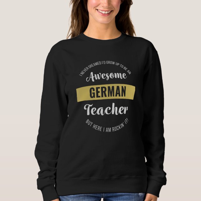 Sweatshirt Ecole d'Appréciation Amusante de la Chemise Enseig (Devant)