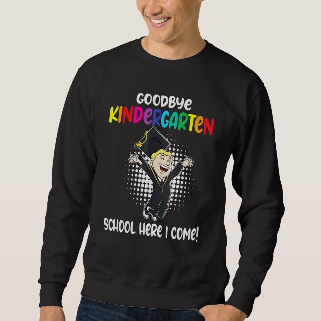 Sweatshirt École préscolaire Adieu jardin d'enfants ici (Devant)