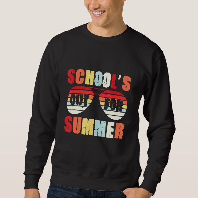 Sweatshirt Écoles pour lunettes de soleil rétro été (Devant)
