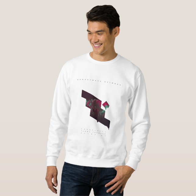 SWEATSHIRT ÉCOULEMENT THROUGH - DKYWVE.SHOP (Devant entier)