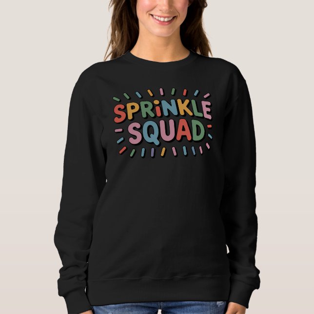Sweatshirt Écrasage | Saupoudrer bébé (Devant)