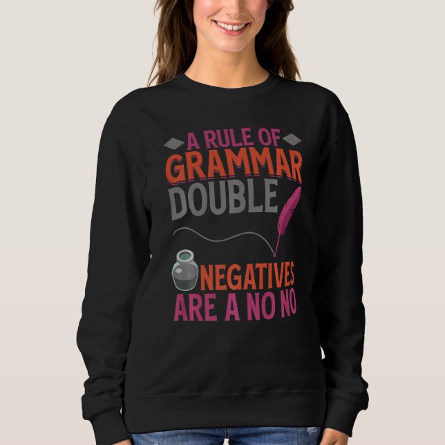 Sweatshirt Écrire pour les auteurs et écrivains   (Devant)