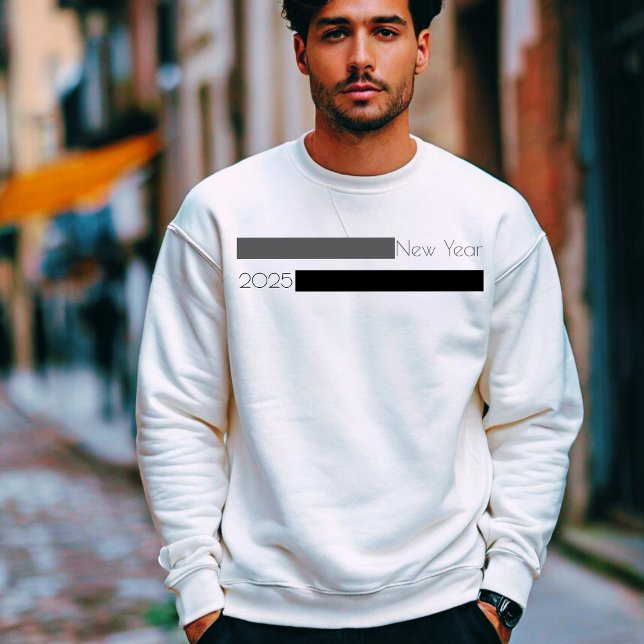 Sweatshirt Écriture moderne du Nouvel An (Créateur téléchargé)