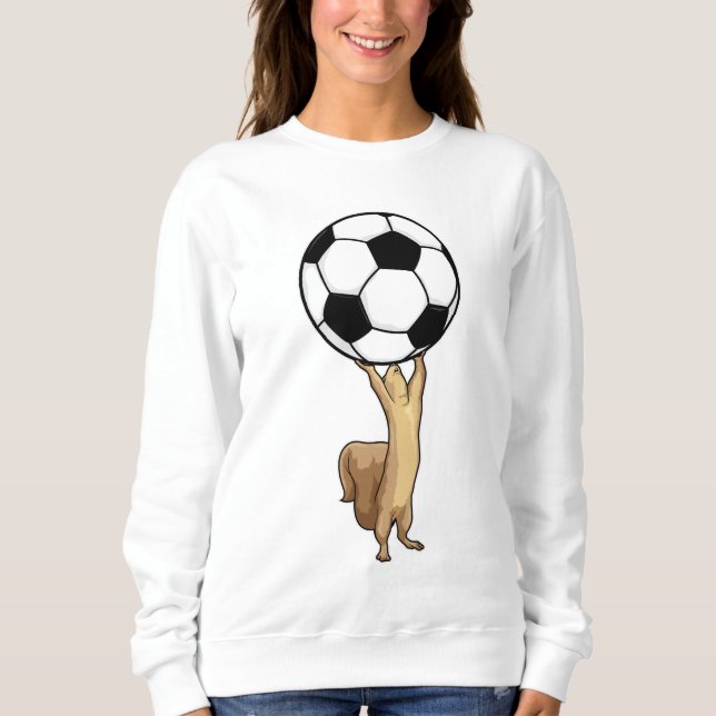 Sweatshirt Écureuil avec balle de football (Devant)
