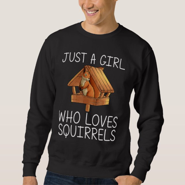 Sweatshirt Écureuil cool Pour Les Filles Chipmunk Zookeeper A (Devant)