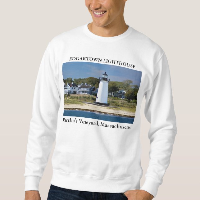 Sweatshirt Edgartown Lighthouse, Martha's Vineyard Mass (Devant)
