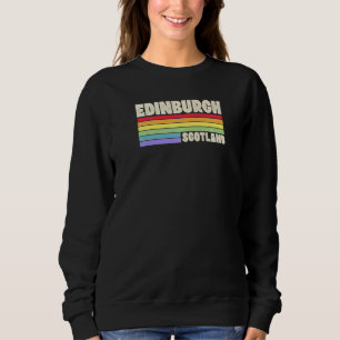 Sweatshirt Edimbourg Écosse Royaume-Uni Arc-en-ciel Gay Prid
